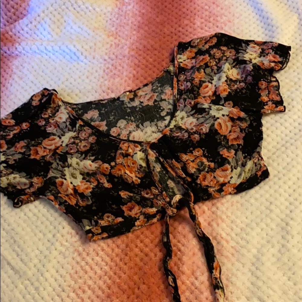 Floral crop top